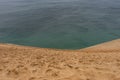 Sand and water in sleeping bear dunes