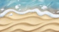 Sand and wave. Beach vector background Royalty Free Stock Photo