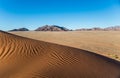 Sand waves in Elin dune Royalty Free Stock Photo
