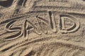 Sand written in sand