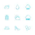 sandal ,balloons , coins , Ecology , eco , icons , weather , en