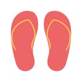 Sandals flat style icon vector design