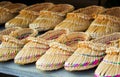 Sandals made of twigs and straw Royalty Free Stock Photo