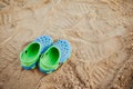 Beach sneakers Royalty Free Stock Photo