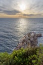 Sandanbeki Rock Cliff on Pacific coast in Shirahama Town in Wakayama prefecture Japan