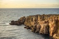 Sandanbeki Rock Cliff on Pacific coast in Shirahama Town in Wakayama prefecture Japan