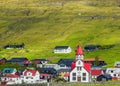 Sandavagur Town, Vagar Island, Faroe Islands Royalty Free Stock Photo