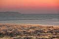 Sandbank low tide sunset