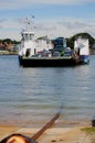 Sandbanks, Dorset, England - June 02 2018: Cars and a bus on boa