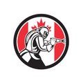 Sandblaster Abrasive Blasting Canada Flag Circle