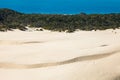 Sandblow in fraser island Royalty Free Stock Photo