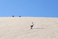 Sandboarding in Atacama desert