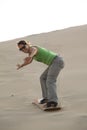 Sandboarding in Huacachina Royalty Free Stock Photo