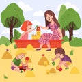 Sandbox In Kindergarten Composition