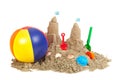 Sandcastle at the beach Royalty Free Stock Photo