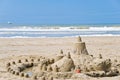 Sandcastle on the beach