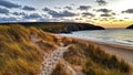 Sanddunes Holywell Bay North Cornwall UK