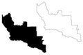 Sanders County, Montana U.S. county, United States of America, USA, U.S., US map vector illustration, scribble sketch Sanders