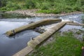 Sandersons Weir Salmon Fish Pass, River Don, Sheffield, June 4th, 2020 Royalty Free Stock Photo