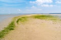 Sandflat landscape of nature reserve near Haringvlietdam and Rot Royalty Free Stock Photo