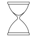 Sandglass icon, outline style