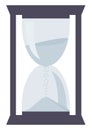 Sandglass, vector icon, symbol, illustration, eps.