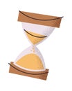 Sandglasses judicial sand timer hourglass Royalty Free Stock Photo