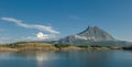 Sandhornoya island and mountain, Bodo, Norway Royalty Free Stock Photo