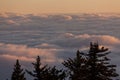 Sandia Crest Sunrise Above Albuquerque Royalty Free Stock Photo