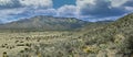 Sandia Mountain Landscape View on a warm summer afternoon