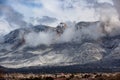 Sandia Mountains in Albuquerque, New Mexico Royalty Free Stock Photo