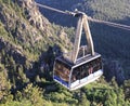 A Sandia Peak Aerial Tramway Uphill Tramcar Royalty Free Stock Photo