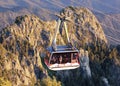 A Sandia Peak Aerial Tramway Uphill Tramcar Royalty Free Stock Photo