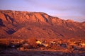 Sandia Peak at Sunset Royalty Free Stock Photo