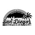 San Diego, California. Logo design template. Vector and illustration. Royalty Free Stock Photo