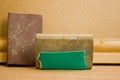 Sanding block and sandpaper Royalty Free Stock Photo