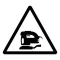 Sanding Machine Symbol Sign,Vector Illustration, Isolate On White Background Label. EPS10