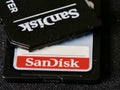 SanDisk memory cards Royalty Free Stock Photo
