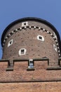 Sandomierska Tower on Wawel Royal Castle , Cracow, Poland Royalty Free Stock Photo