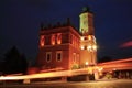 Town Hall at night in Sandomierz. Royalty Free Stock Photo