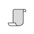 Sandpaper line icon