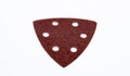 Sandpaper for multi tools on a white background Royalty Free Stock Photo