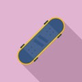 Sandpaper skateboard icon, flat style