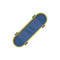 Sandpaper skateboard icon, flat style