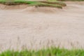 sandpit bunker golf course backgrounds Royalty Free Stock Photo
