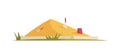 Sandpit Flat Illustration