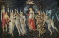 Sandro Botticelli, Primavera - Springtime. Uffizi galleries. Royalty Free Stock Photo