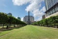 Sands China Macau Parisian Hotel Resort Eiffel Tower Champ de Mars Luxury French Garden Nature Plants Green Landscape Design Royalty Free Stock Photo