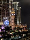 Sands Cotai Night Macao Londoner Palace of Westminster Houses of Parliament Elizabeth Tower Crystal Palace British Architecture