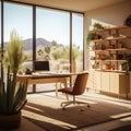 Sands of Focus: Functional Oasis in a Desert Modern Workspace